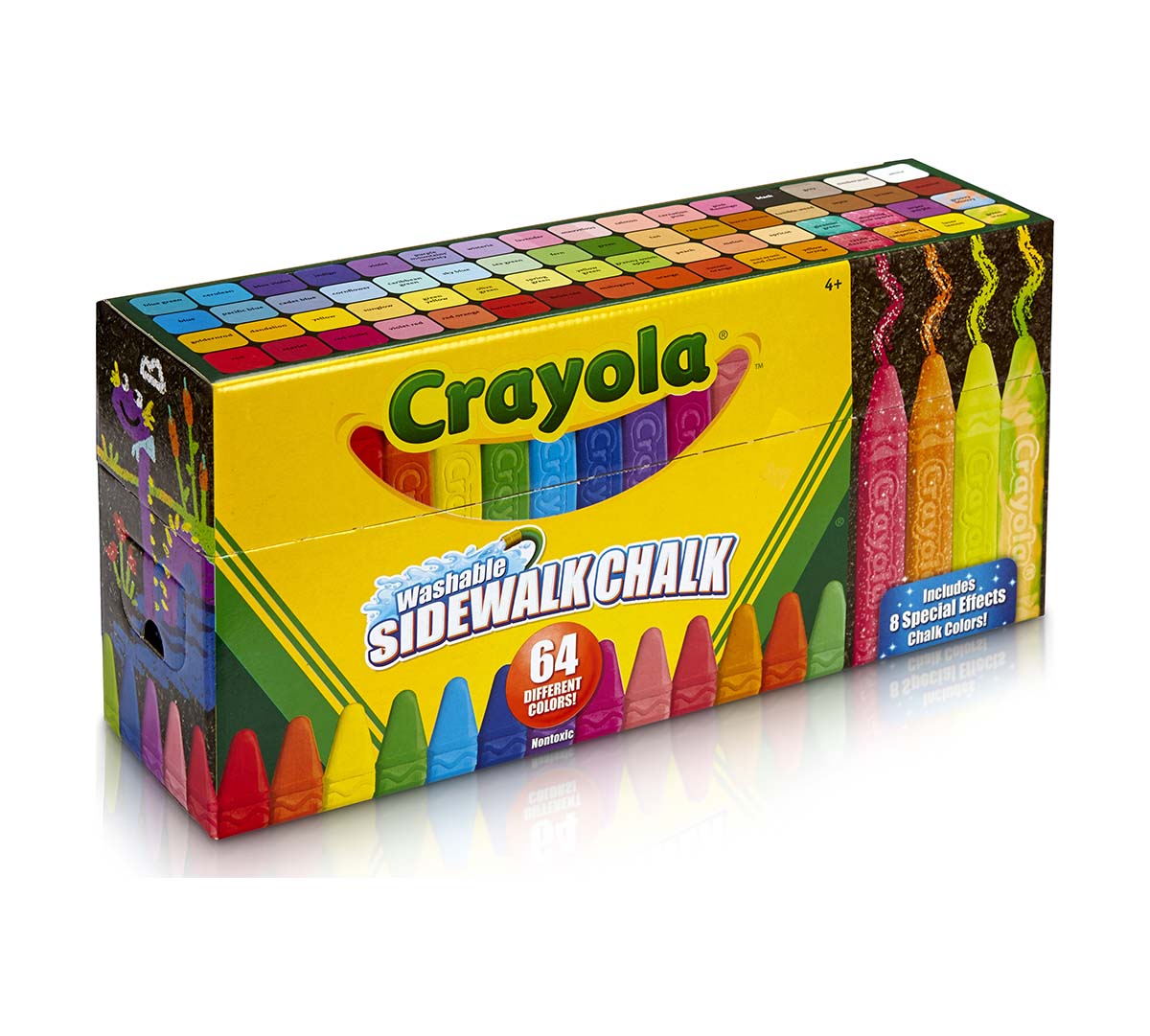 Crayola Ultimate Washable Chalk Collection, 64 count