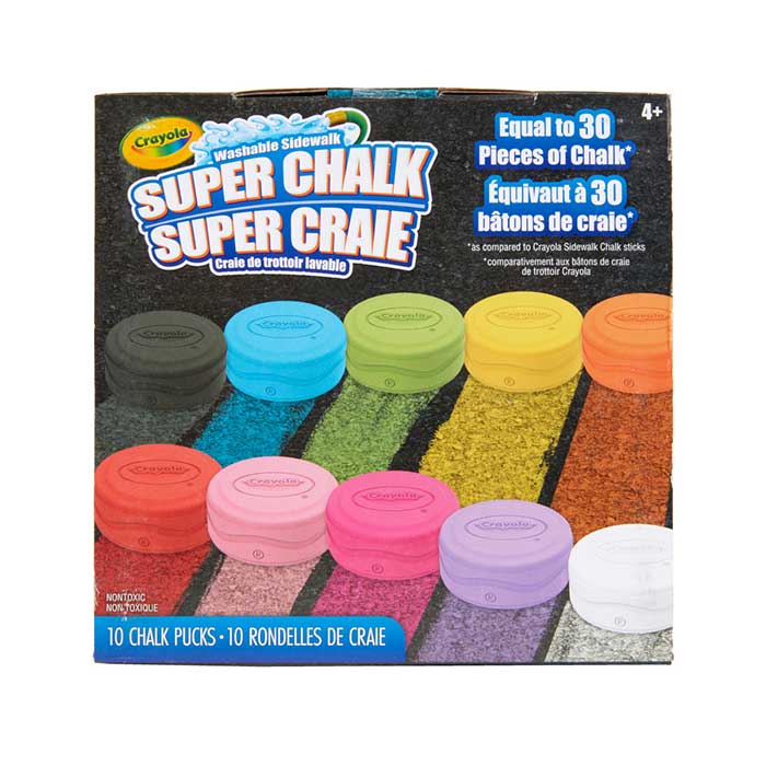 Crayola Washable Sidewalk Super Chalk - 10 Count