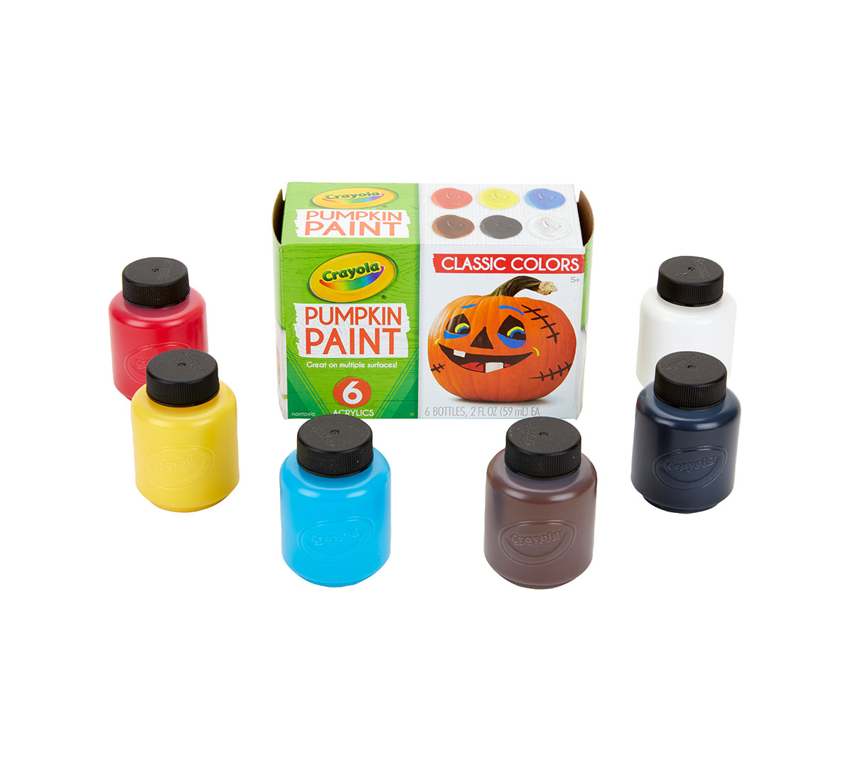 Acrylic Pumpkin Painting Set  Classic Colors