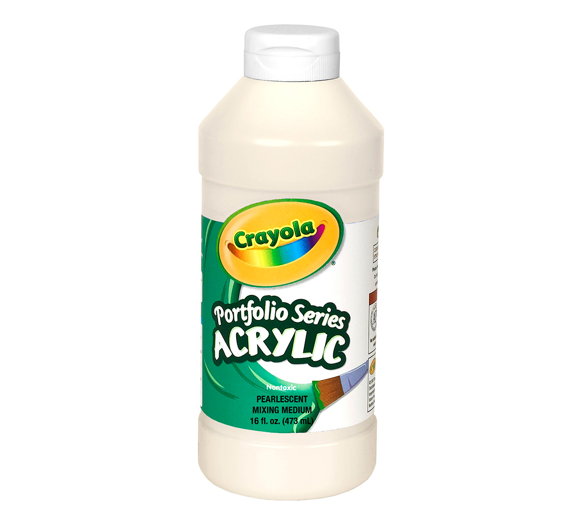 Portfolio Series Acrylic  Pearlescent Mixing Medium  16-oz. Front view.