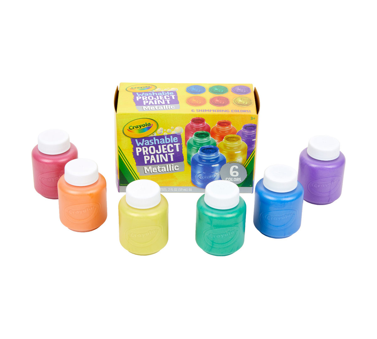新品•未開封Callan for Kids Stage 1-6 カランメゾット Metallic Paints, 6 Count Paint Set