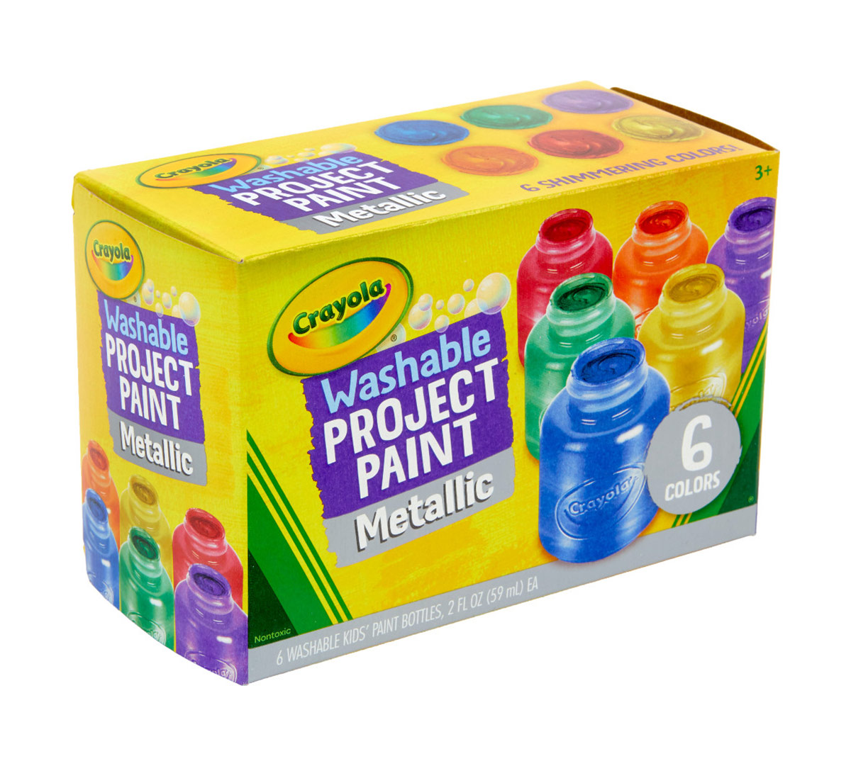 Metallic Paints, 6 Count Paint Set