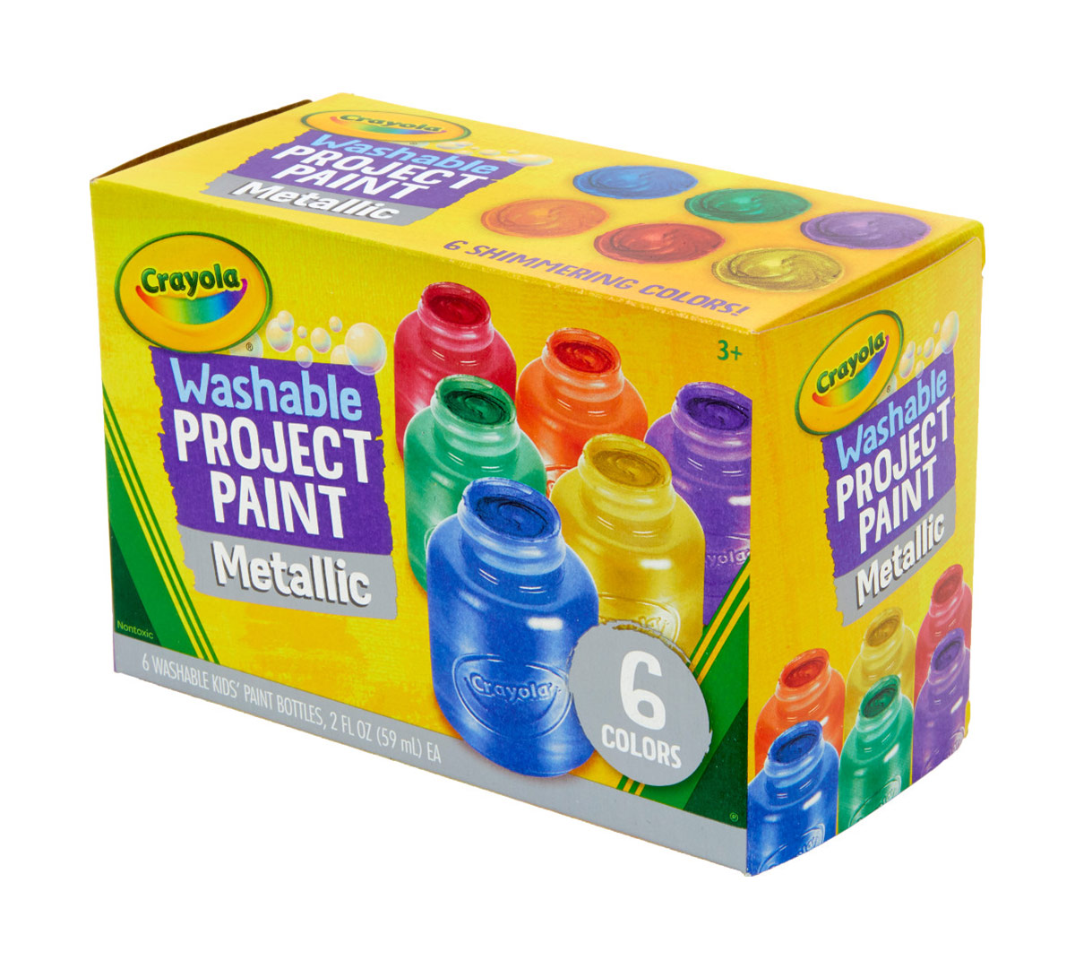 Metallic Paints, 6 Count Paint Set