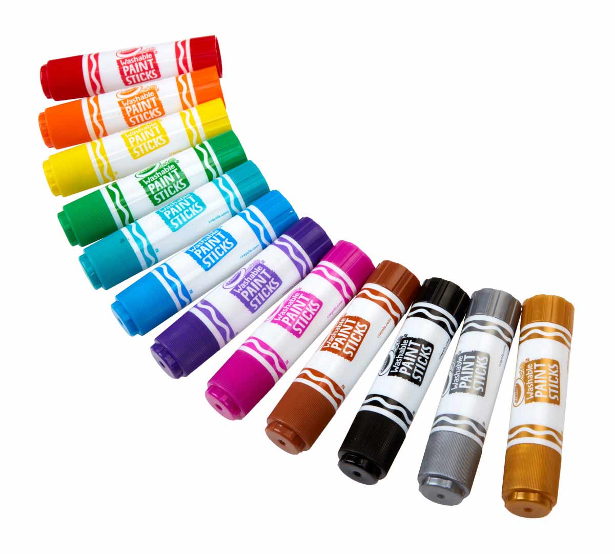 12 Count Quick Dry Washable Paint Sticks assortment