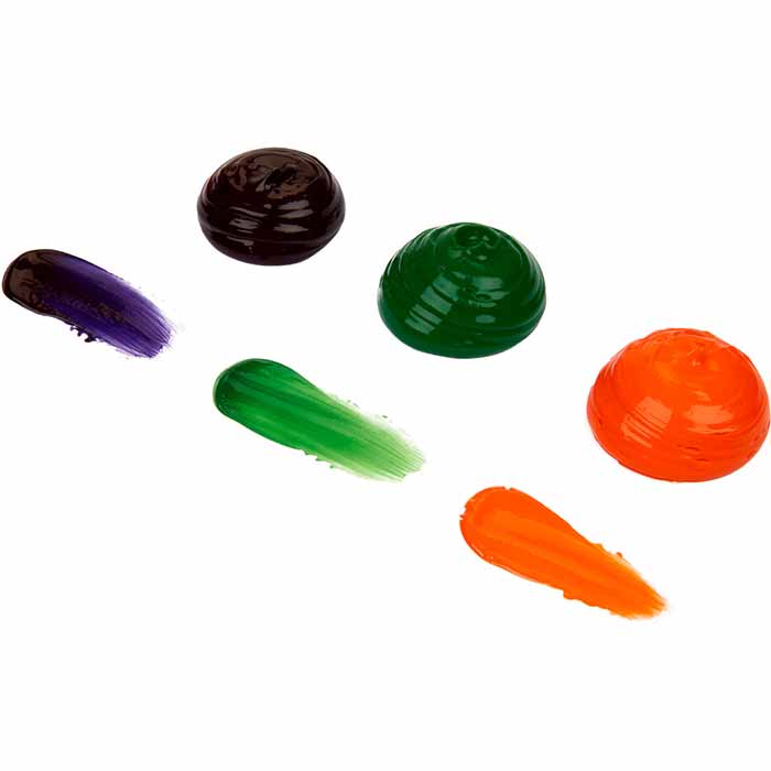Washable Fingerpaints Secondary Colors color swatches.
