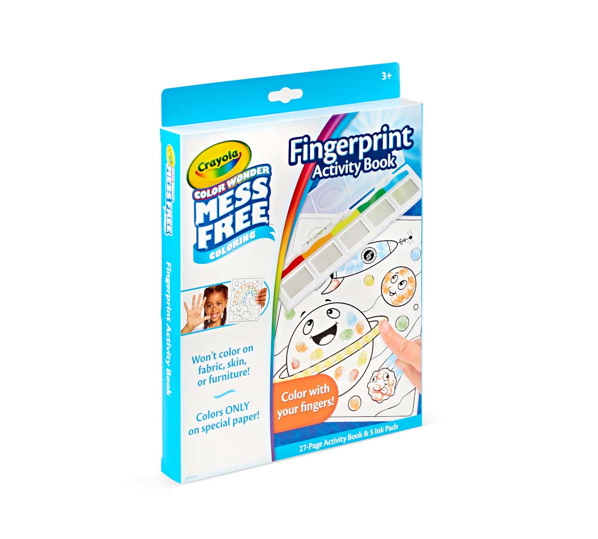Color Wonder Mess Free Finger Painting Activity Book left-side view