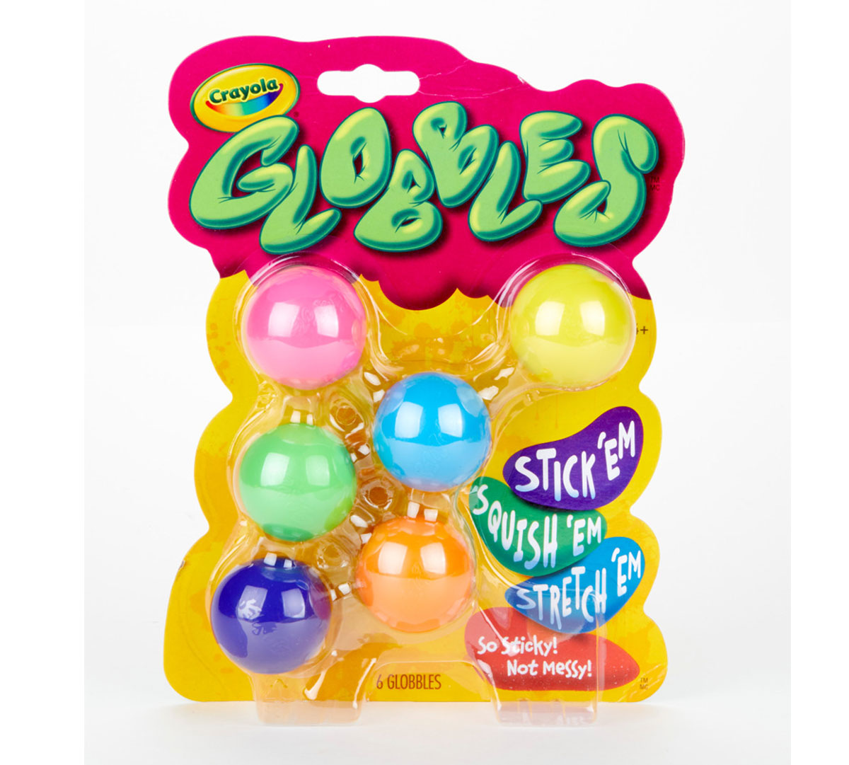 Crayola Globbles | 6-Count Squishy, Sticky Fidget Toys for Kids