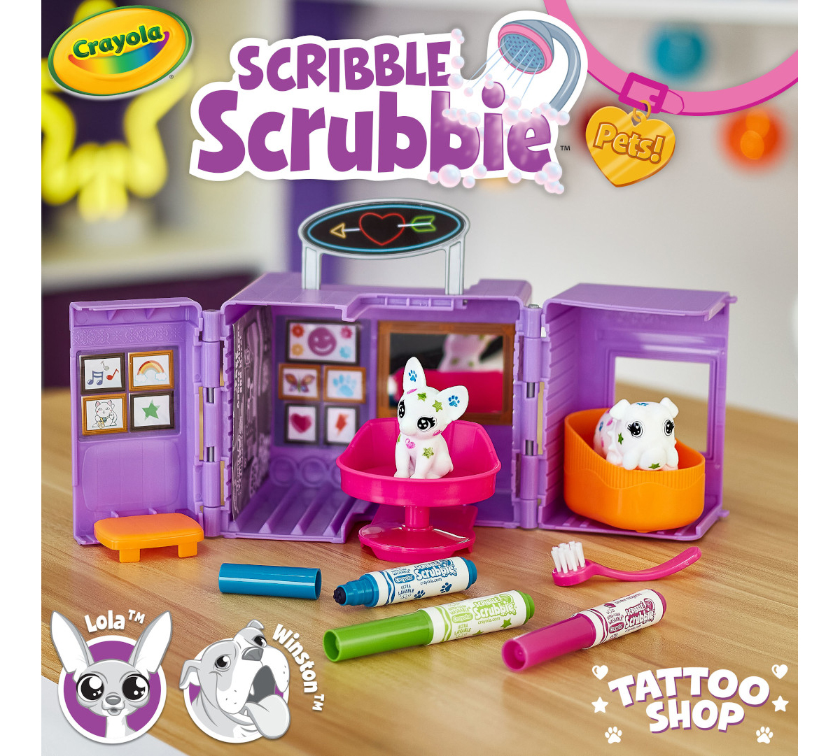 Scribble Scrubbie Pets Tattoo Shop