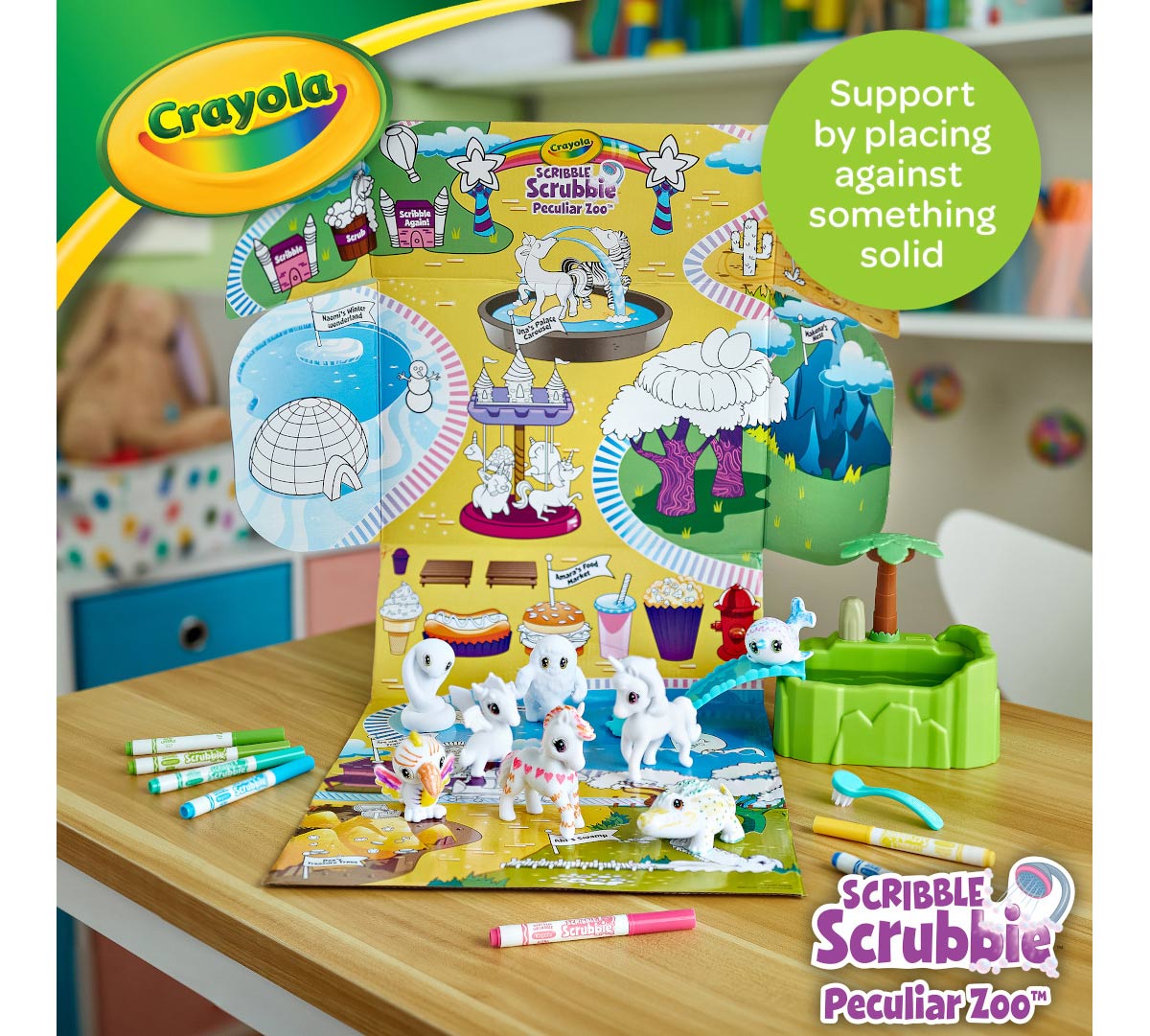 Crayola Scribble Scrubbie Peculiar Zoo Playset
