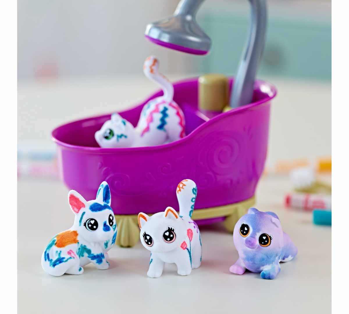 Scribble Scrubbie Pets Purple Tub Playset Out of Package
