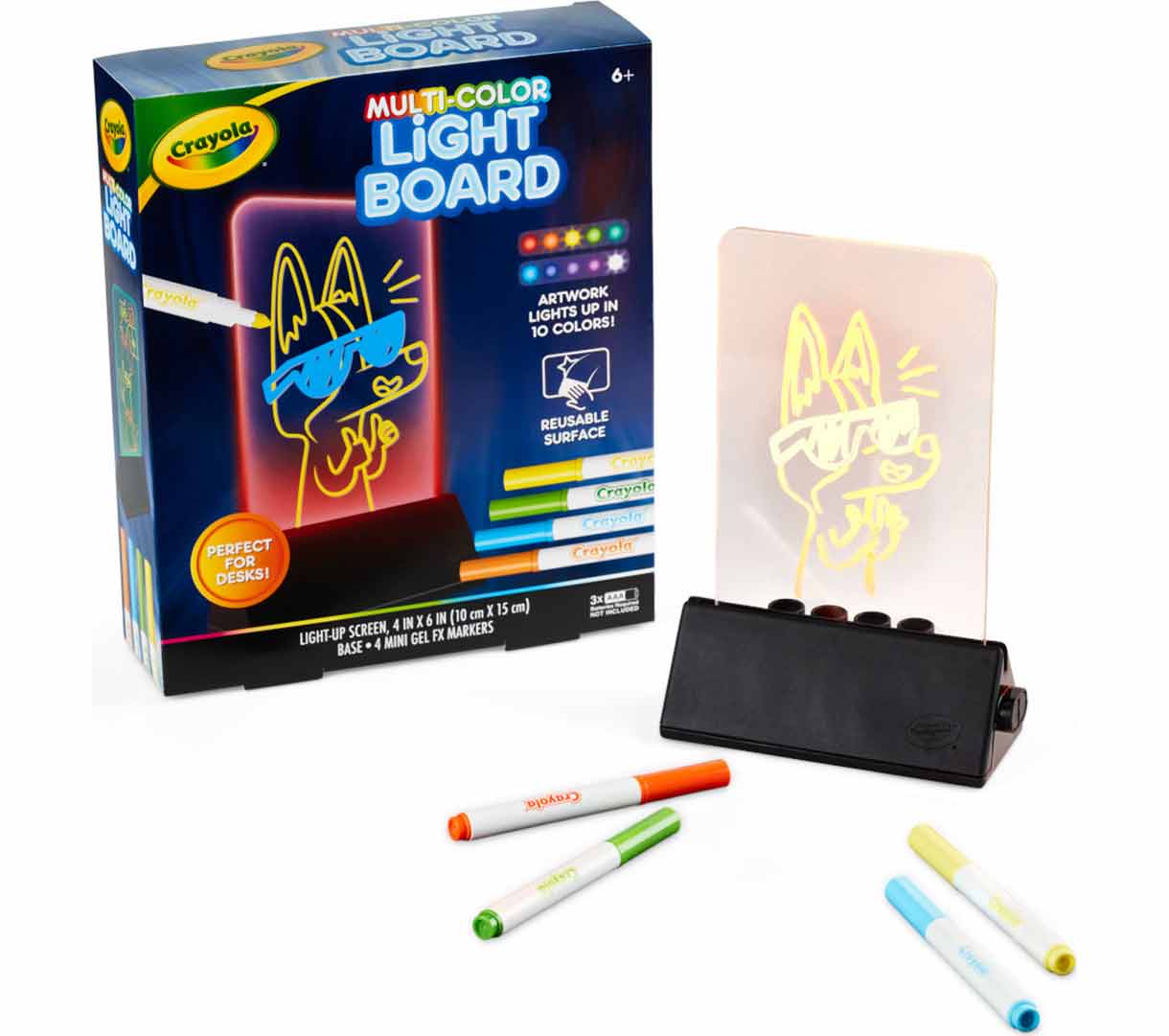 Multi-Color Light Board packaging and contents.