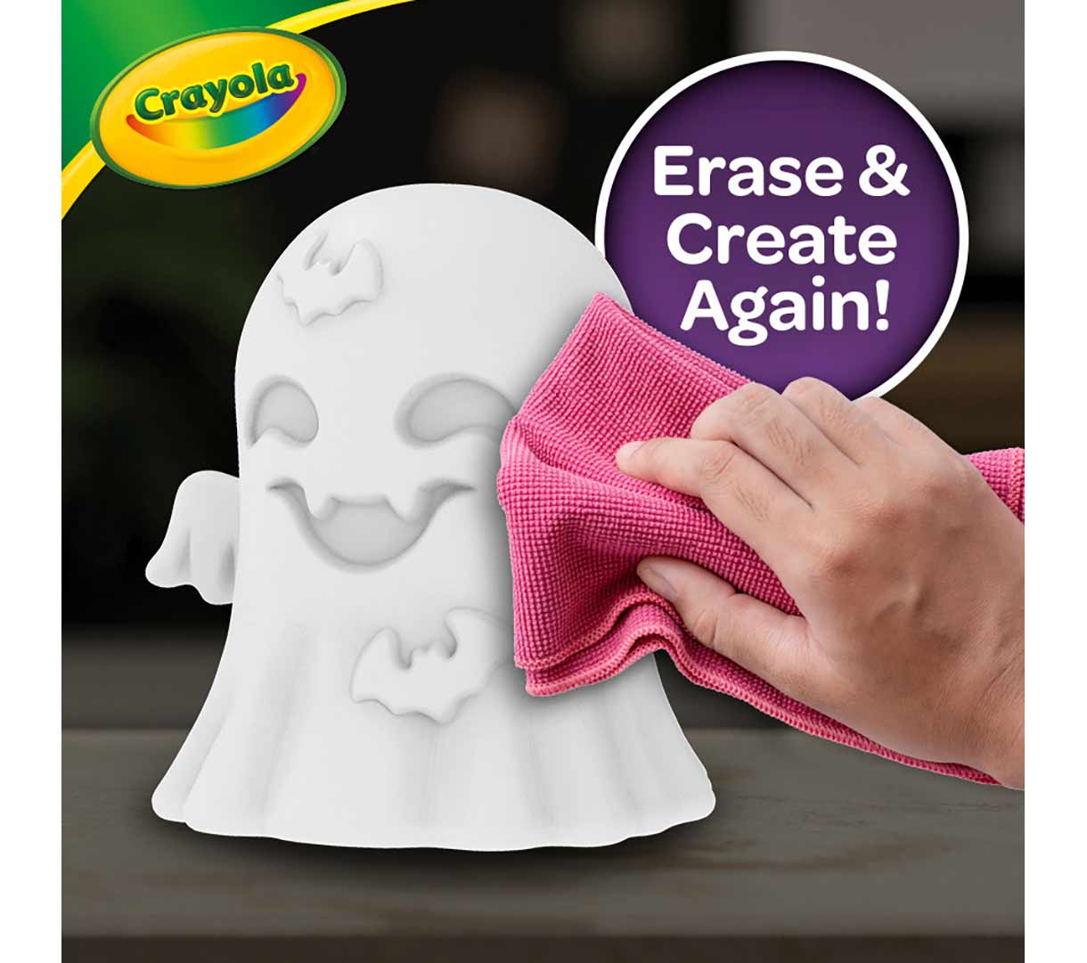 Light-Ups Recolorable Ghost. erase and create again!