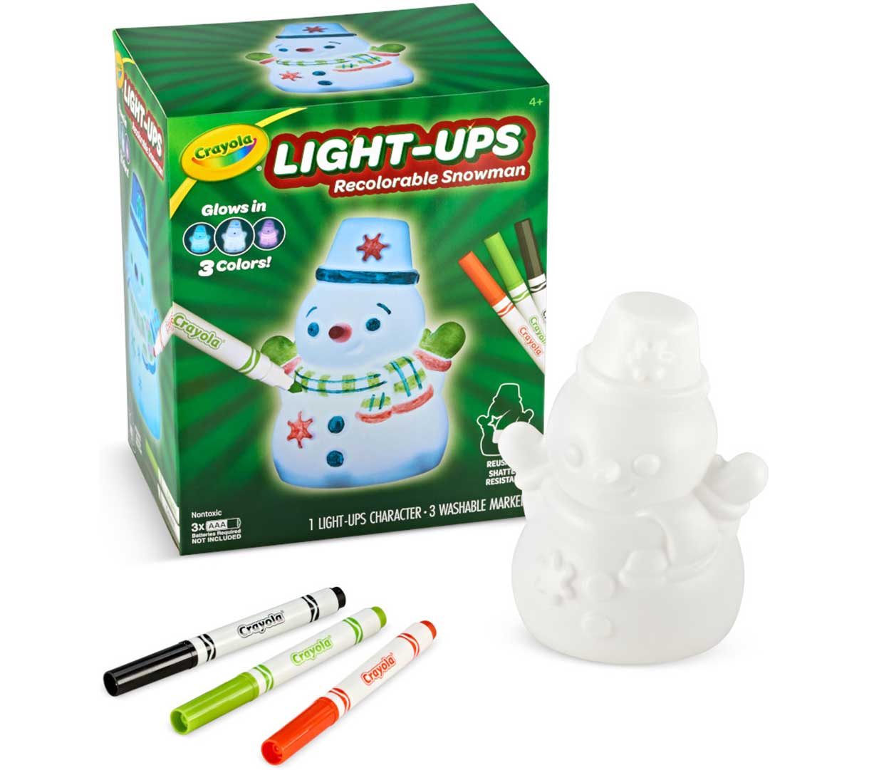 Light-Ups Snowman packaging and contents