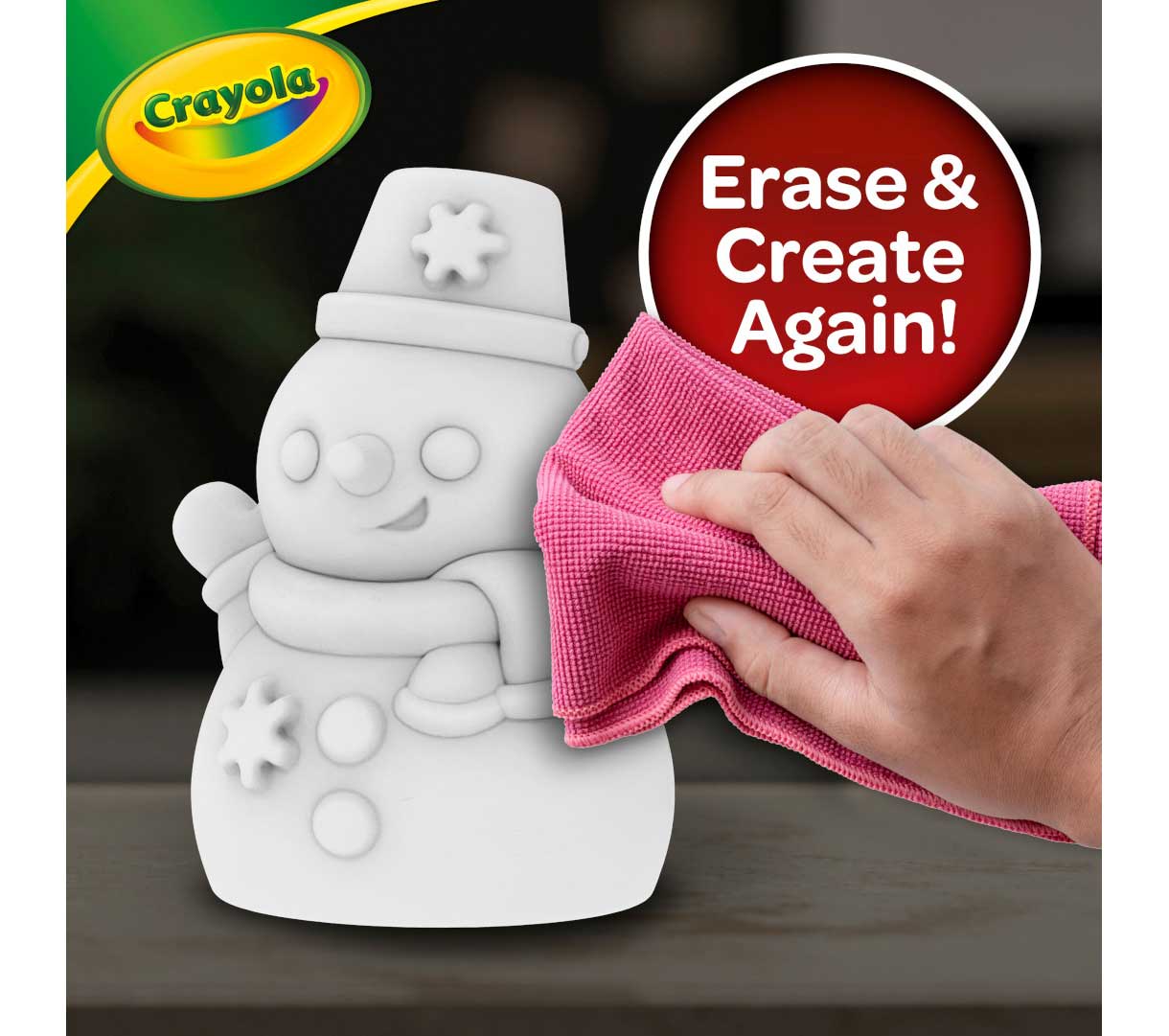 Light-Ups Snowman. Erase and create again.