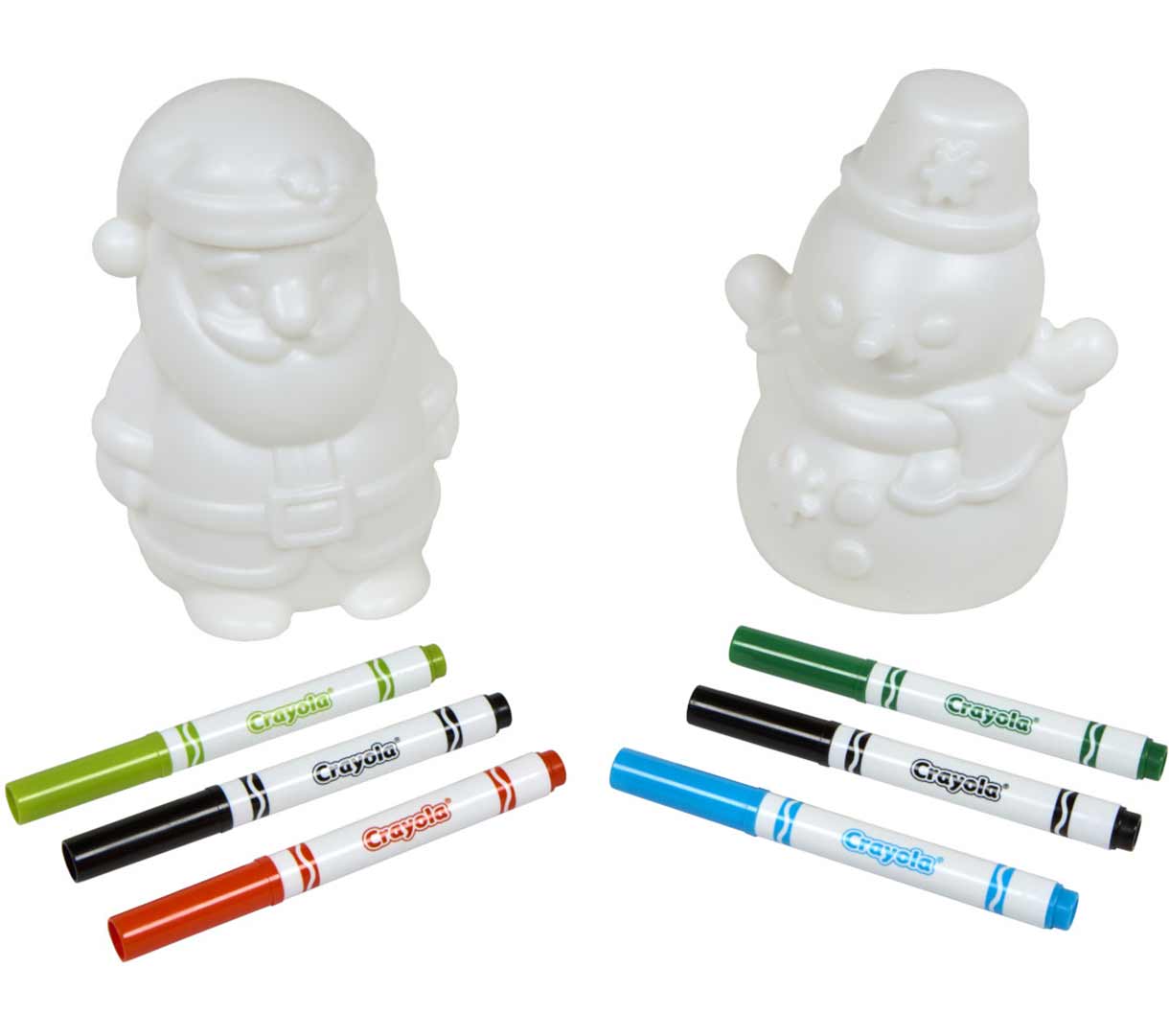 Light-Ups Santa and Snowman Bundle contents.