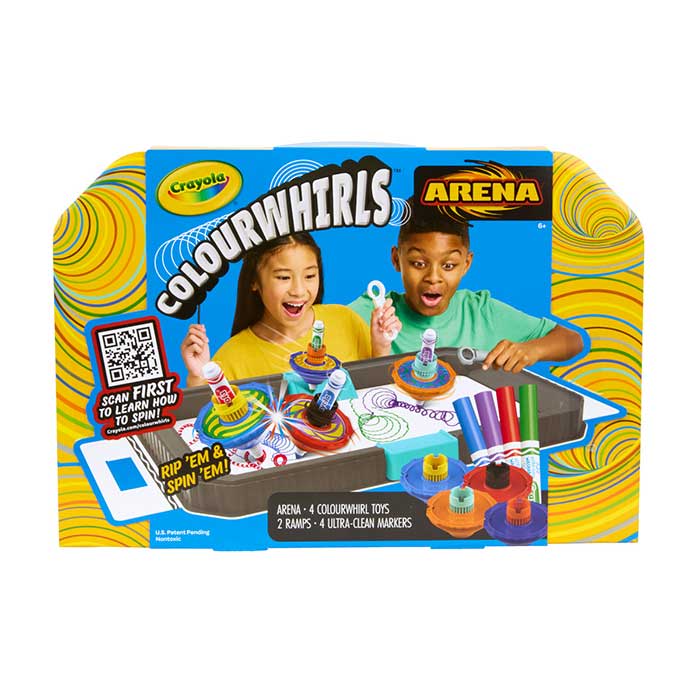 Crayola Colourwhirls Arena Set – Spin Art Toy for Kids