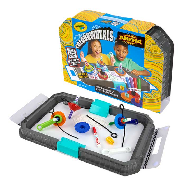 Crayola Colourwhirls Arena Set – Spin Art Toy for Kids