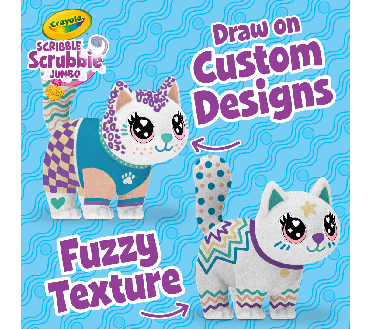 Scribble Scrubbie Jumbo Pet  Big Jenny. Draw on custom designs. Fuzzy texture.