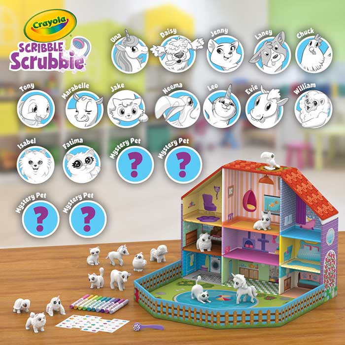 Scribble Scrubbie Ultimate Friendship Collection. Included pets.
