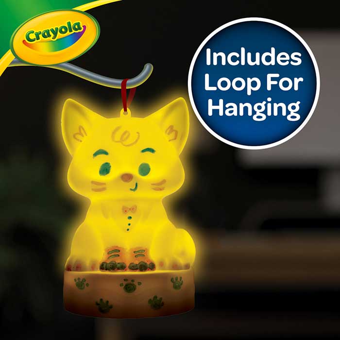 Mini Light-Ups Recolorable Fox . includes loop for hanging.