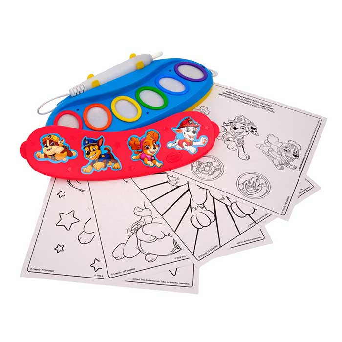 Color Wonder Magic Light Brush, PAW Patrol contents.