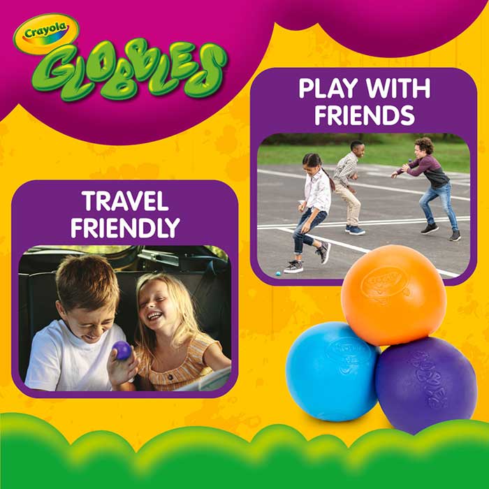 Crayola Globbles | 6-Count Squishy, Sticky Fidget Toys for Kids