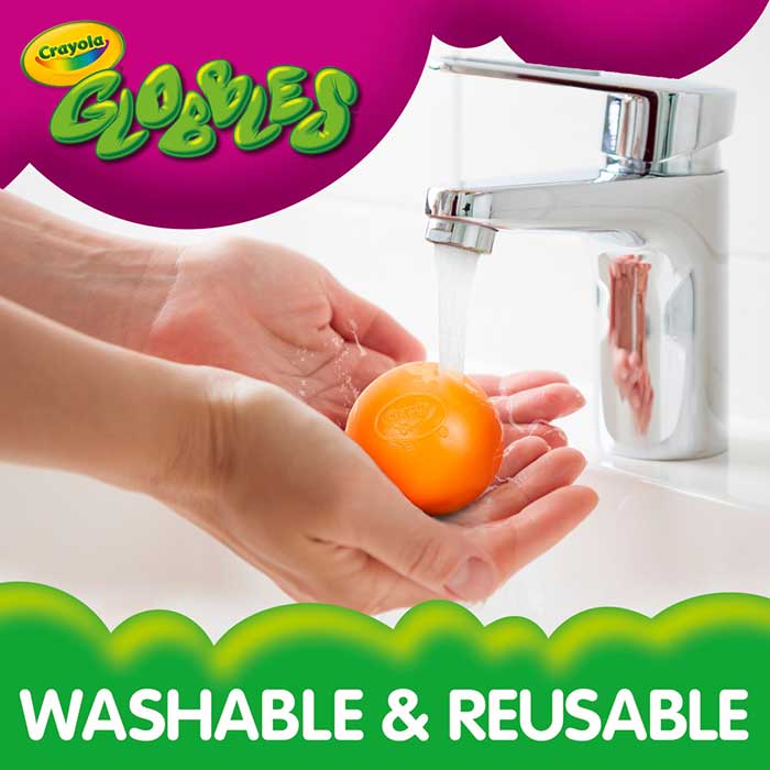 Globbles. Washable and reusable.