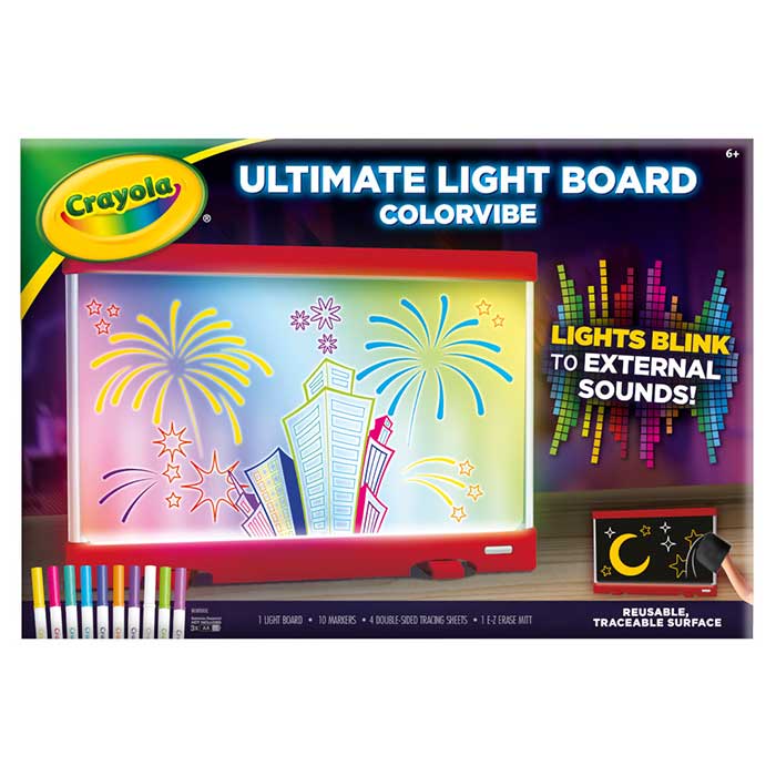 Ultimate Light Board, ColorVibe Red front view.
