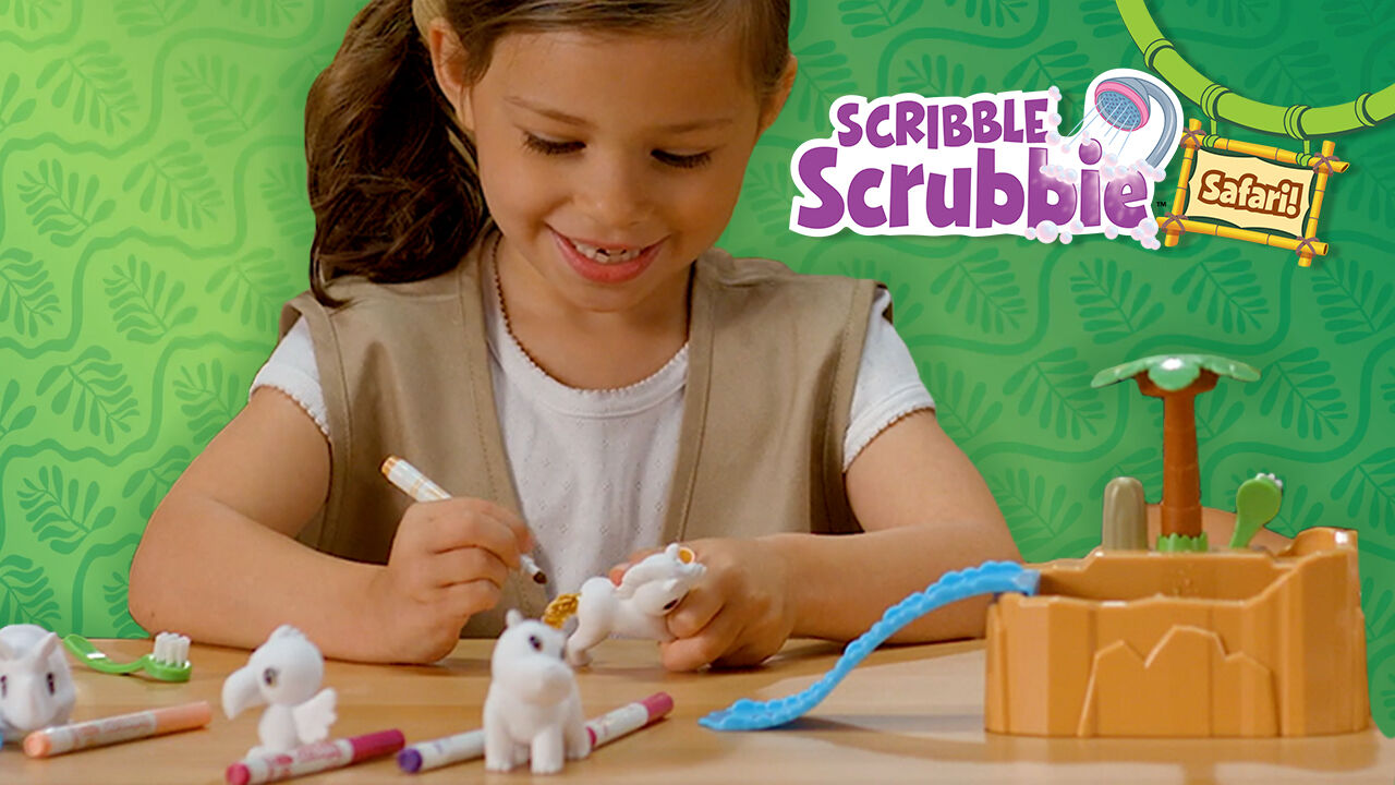 Scribble Scrubbie Safari Tub Set