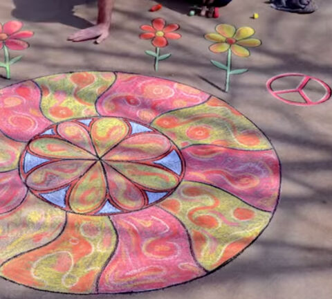 Special Effects Sidewalk Chalk, Tie Dye