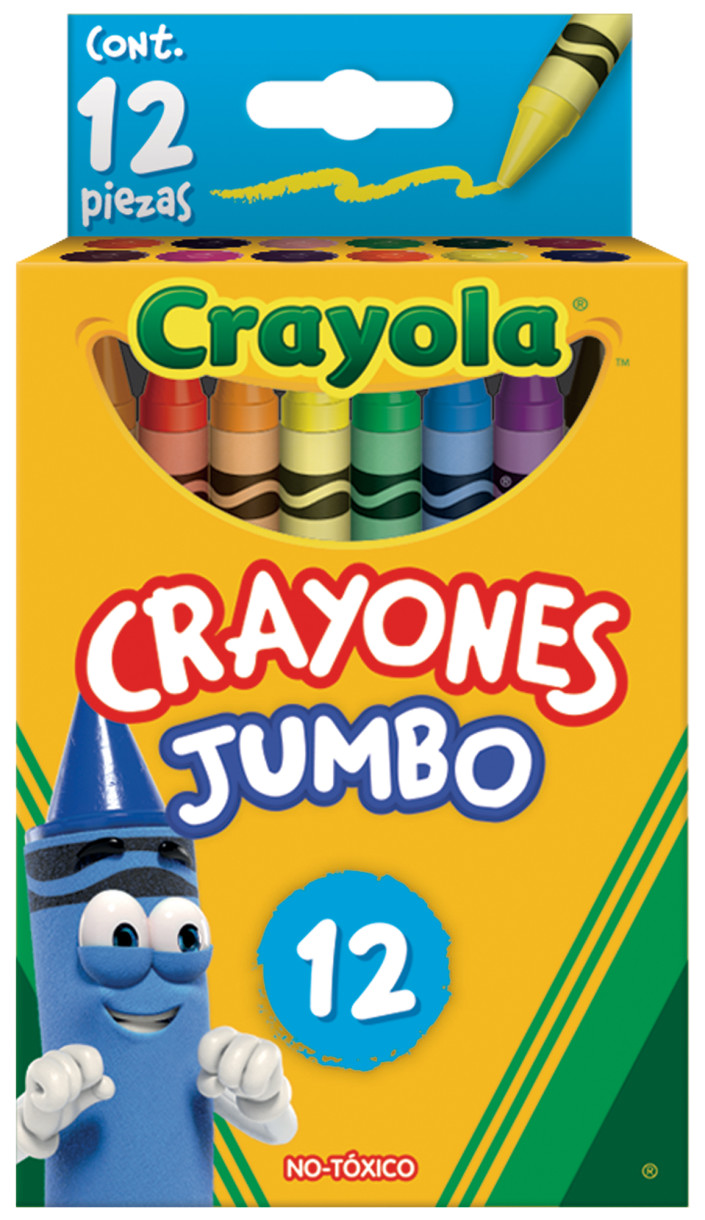 12 Crayones Jumbo Front view