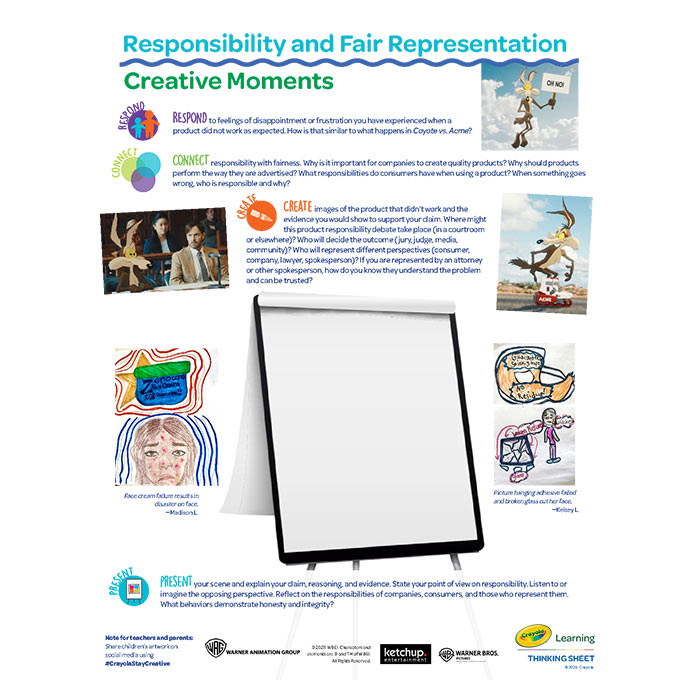 Responsibility and Fair Representation thinking sheet