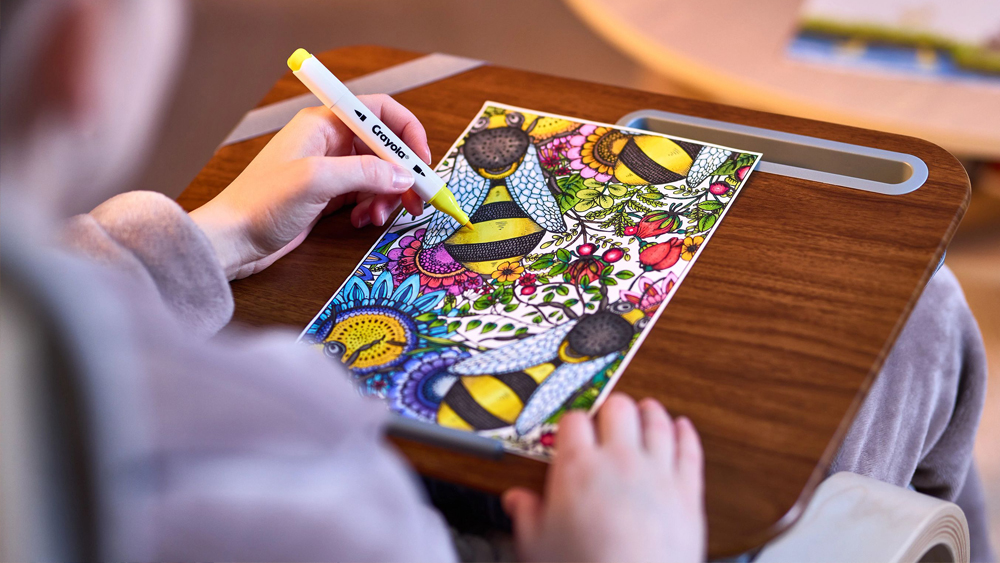 Crayola Adult Colouring Intricate Bee Design