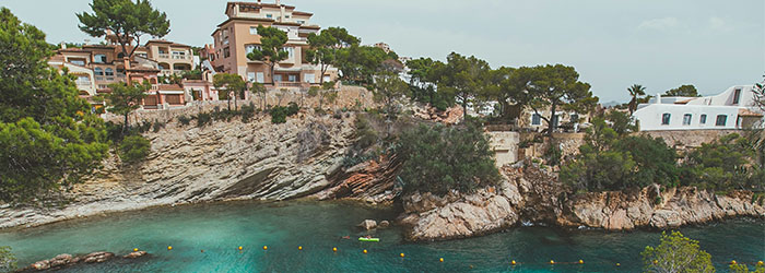 The Majorca shoreline