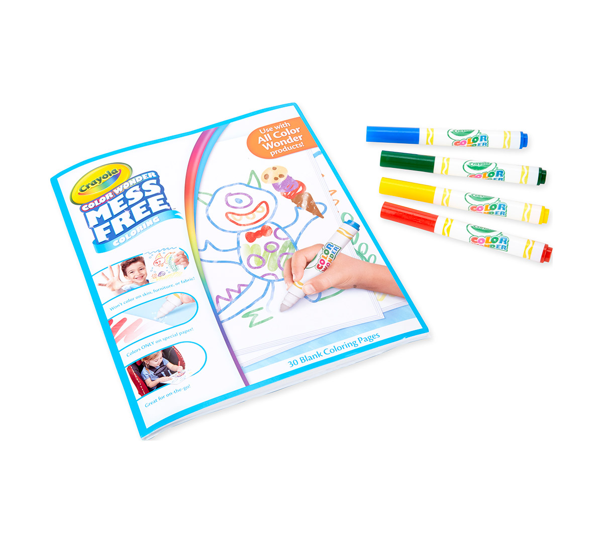 Crayola Color Wonder Stow and Go Colouring Book and Markers