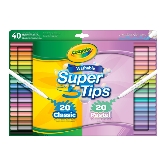 Super Tips Classic and Pastel Pack of 40