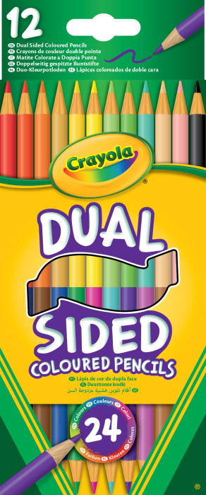 Crayola Dual Sided Coloured Pencils Front View