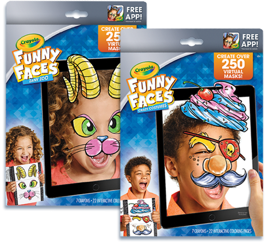 Funny Faces Coloring Book & Free App | Crayola.Com | Crayola.Com