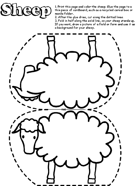 Printable Sheep Coloring Pages 7