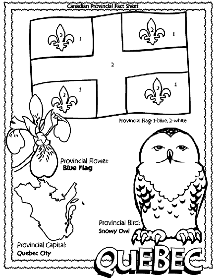 canada provincial flags coloring pages