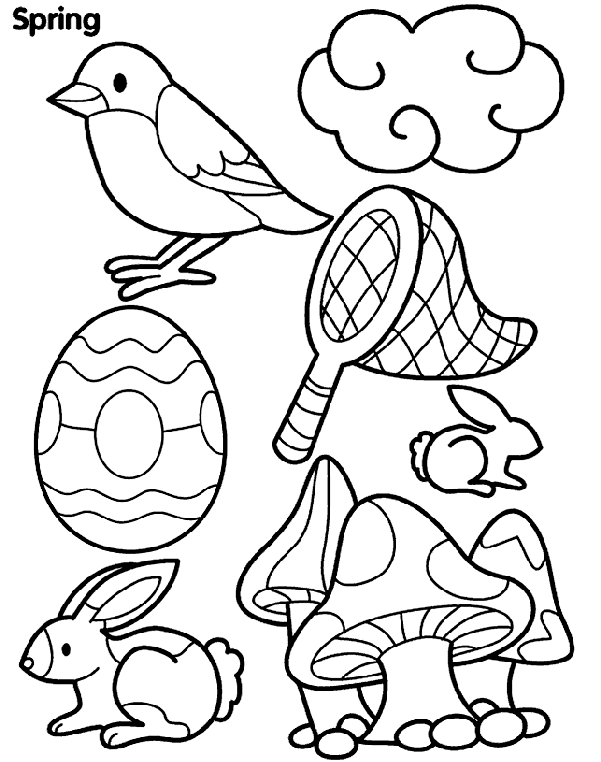 Spring Things Coloring Page | crayola.com