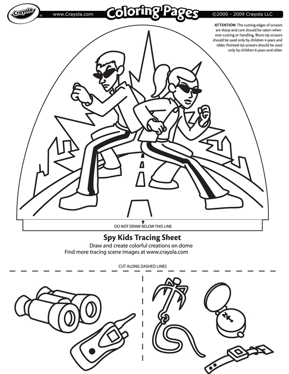  Spy Coloring Pages For Kids 1