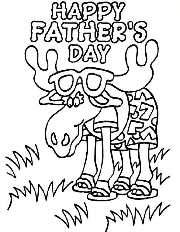 Fathers Day Coloring Ages 1
