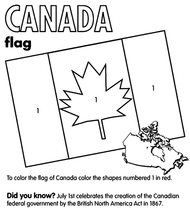 Canada Flag Coloring Page | crayola.com
