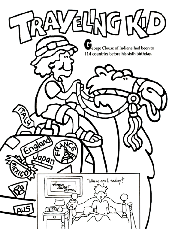 Travel Coloring Pages 3