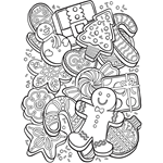  Free Christmas Coloring Page Cookies