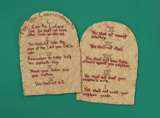 Ten Commandments Tablets craft