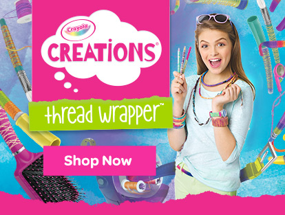 Crayola Thread Wrapper Kids Art Craft Design Toy Gift Set 