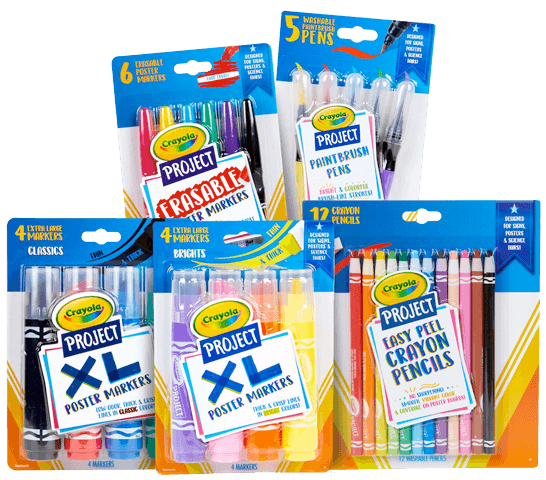 Variety of Crayola Project Supplies