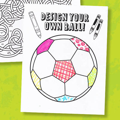 soccer coloring pages on green background